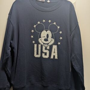 Navy USA Mickey Mouse Sweatshirt